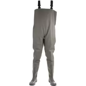 Image of Amblers Mens Tyne Chest Safety Wader Wellingtons (12 UK) (Green) - Green