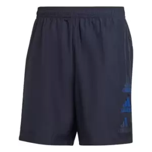 Image of adidas Designed to Move Logo Shorts Mens - Blue
