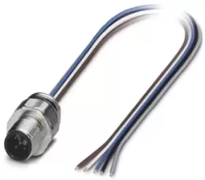 Image of Phoenix Contact 1671124 Sensor Cord, 5P, M12 Plug-Free End, 0.5M
