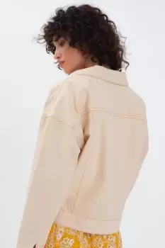 Image of Feruza Denim Jacket, Ecru / 16