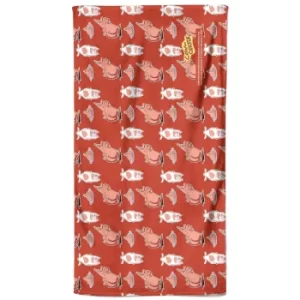 Image of Cow and Chicken Pattern Bath Towel