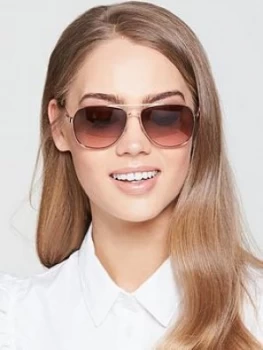 Image of Juicy Couture Aviator Sunglasses Rose Gold Rose Gold Women