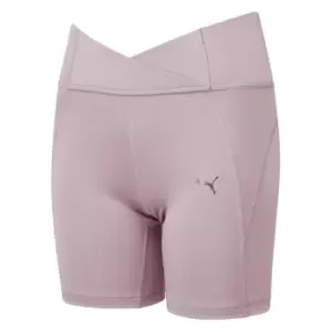 Image of Puma Granola Sculpted 5" Shorts Womens - Purple