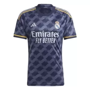 Image of adidas Real Madrid Away Shirt 2023 2024 Adults - Blue