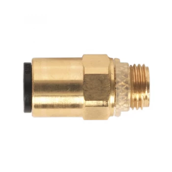 Image of SEALEY JGBC618 Brass SuperThread Straight Adaptor 6mm x 1/8"BSP Pack of 2