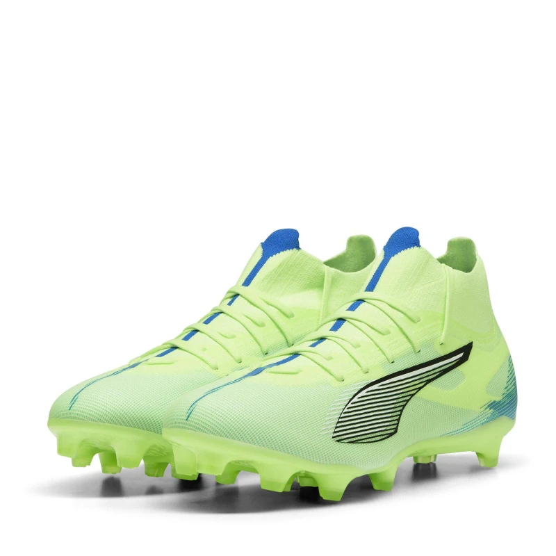 Image of Puma Ultra Match+ Firm Ground Football Boots - Green Green 7
