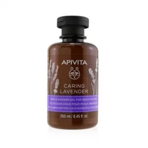 Image of ApivitaCaring Lavender Gentle Shower Gel For Sensitive Skin 250ml/8.45oz