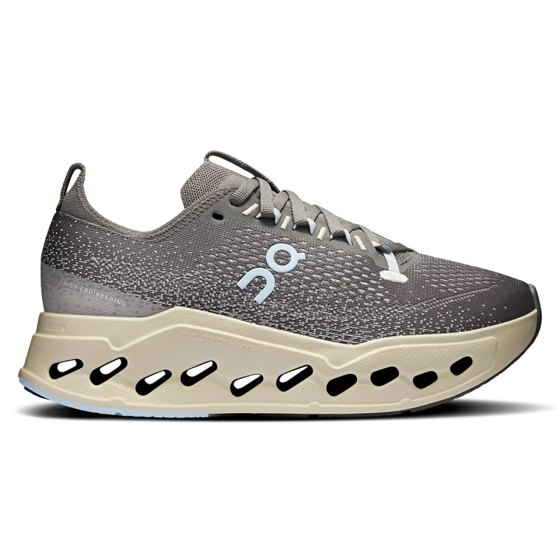 Image of On On Cloudsurfer Max Womens Asphalt/Ice - Grey / 5 / Standard