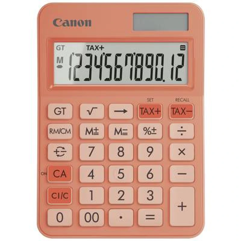 Image of Canon LS-125KB-OR Pocket calculator Orange Display (digits): 12 battery-powered, solar-powered (L x W x H) 147 x 106 x 25mm 80-100002