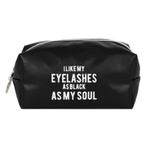 Image of As Black As My Soul Makeup Bag (One Size) (Black)