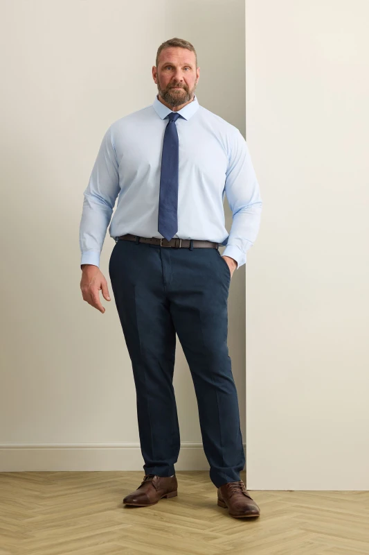 Image of BadRhino BadRhino Men Linen Suit Trousers in Dark Navy Size: 48S Dark Navy 48S Male 5063111962013