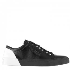 Image of Guess Luis Mens Low Trainers - Black/White
