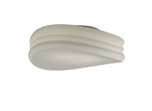 Image of Ceiling, Wall 3 Light E27 Large, Frosted White Glass