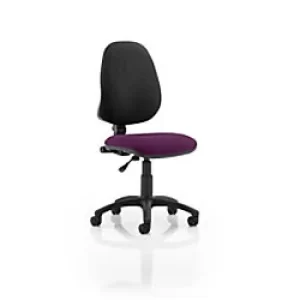Image of Dynamic Permanent Contact Backrest Task Operator Chair Without Arms Eclipse Plus Myrrh Green Seat Without Headrest High Back
