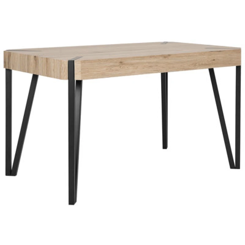 Image of Beliani Dining Table Cambell Light Brown 130 Cm 80 Cm
