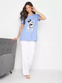 Image of Long Tall Sally Mickey Mouse Wide Leg Pj Set - Blue Size 22-24, Women