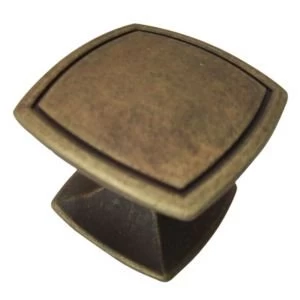 Image of BQ Bronze Effect Square Furniture Knob Pack of 1