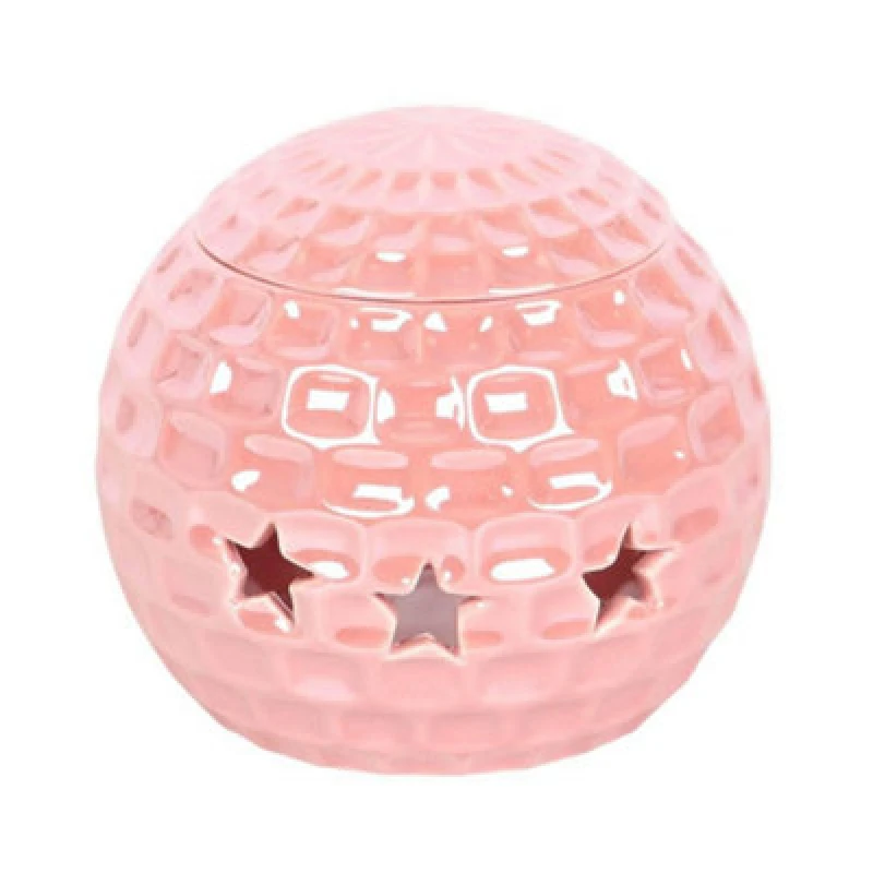 Image of Something Different Something Different Disco Ball Oil Burner in Pink Pink One Size Unisex 5063693881214
