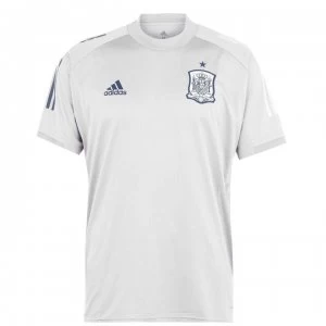 Image of adidas Spain Training Shirt 2020 Mens - Grey