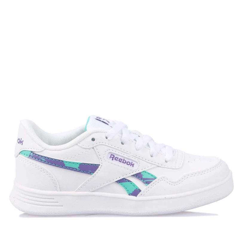 Image of Reebok Court Advance Trainers White Green female 13 child