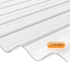 Image of Corrapol Clear Polycarb Corrugated Sheet 840 X 3660mm