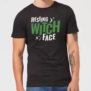 Image of Resting Witch Face Mens T-Shirt - Black - XL
