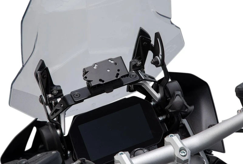 Image of GPS.07.646.11000/B - GPS.07.646.11000/B - SW Motech GPS Mount For Cockpit - BMW R 1250 GS 2012-2024 - Black GPS.07.646.11000/B