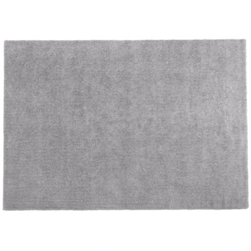 Image of Beliani Shaggy Rug Demre Light Grey 160 X 230 Cm