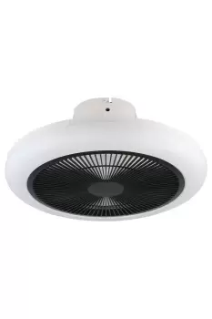 Image of Kostrena Compact Black Ceiling Fan With Integrated LEDs