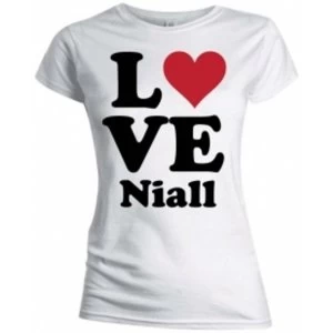 Image of One Direction Love Niall Skinny White TS: XL