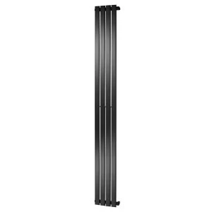 Image of Towelrads Merlo Vertical Towel Rail Radiator - Anthracite 1800x604
