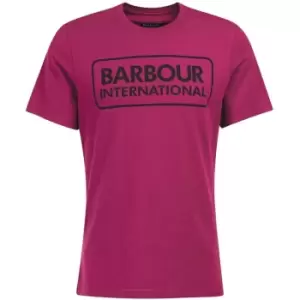 Image of Barbour International Essential Large Logo T-Shirt - Purple