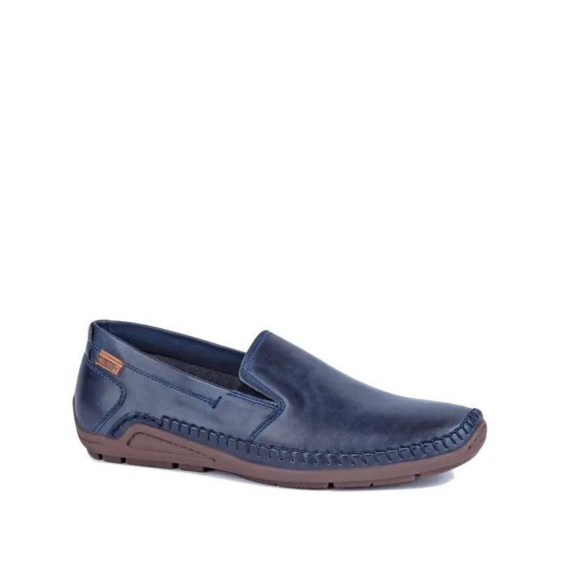 Image of Pikolinos Azores 06H-5303 Leather Mens Slip On Shoes - Blue - Size:UK 7-7.5