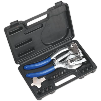 Image of Sealey 14 Piece Metal Hole Punch Set