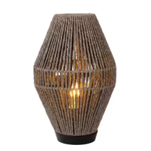 Image of Lucide Cordulle Table Lamp - Grey