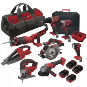 Image of Lumberjack 8 Piece 20V Cordless Kit with Storage Bag
