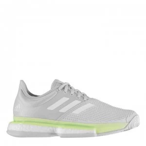 Image of adidas Sole Court B Trainers Ladies - White/Green