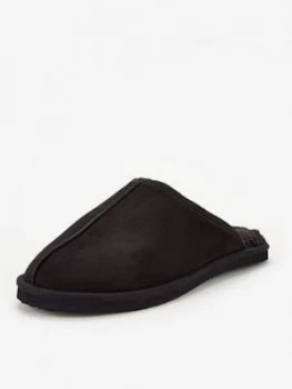 Image of Jack & Jones Dudely Borg Lined Slippers - Anthracite