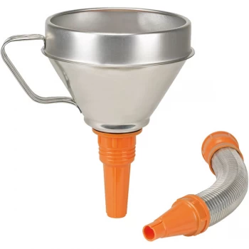 Image of Pressol 02645 Combi Funnel - Tin Plate Ø 160mm 1.3L With Strainer ...