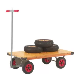 Image of Lightweight Platform Trucks with 150kg Capacity - Steel frame with tubular steel 'T' handle