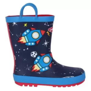 Image of Gelert Kids Print Wellingtons - Blue