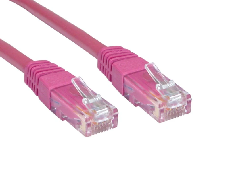 Image of Cables Direct 0.25m Cat6. M - M networking cable Pink U/UTP (UTP)