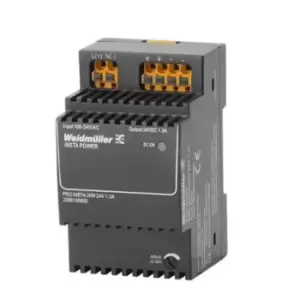 Image of Weidmuller PRO INSTA DIN Rail Power Supply 85 264V Input, 24V Output, 1.3A