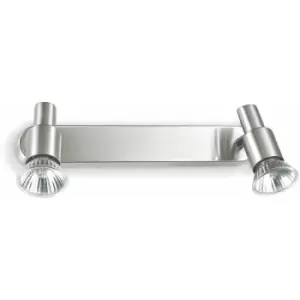 Image of Nickel wall light SLEM 2 bulbs