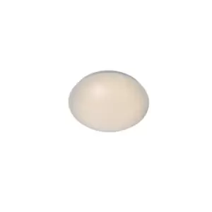 Image of Lucide BiancaLed Modern Flush Ceiling Light Bathroom 24.5cm LED 1x10W 3500K IP21 Opal