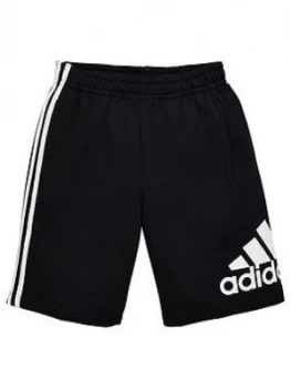 Image of Adidas Boys Badge Of Sport Shorts - Black