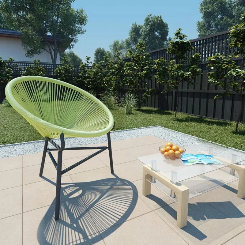 Image of VIDAXL Garden Acapulco Chair Poly Rattan Green Vidaxl 8720286150030