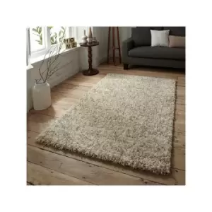 Image of Vista 4803 Shaggy Rug, Cream, 160 x 220 Cm - Think Rugs