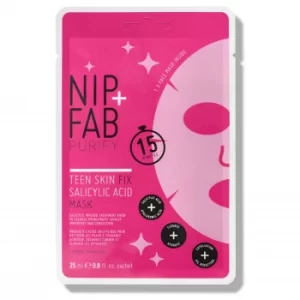Image of NIP+FAB Teen Skin Fix Salicylic Acid Sheet Mask 25ml