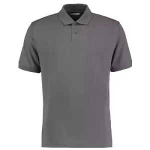 Image of Kustom Kit Mens Regular Fit Workforce Pique Polo Shirt (M) (Charcoal Grey)